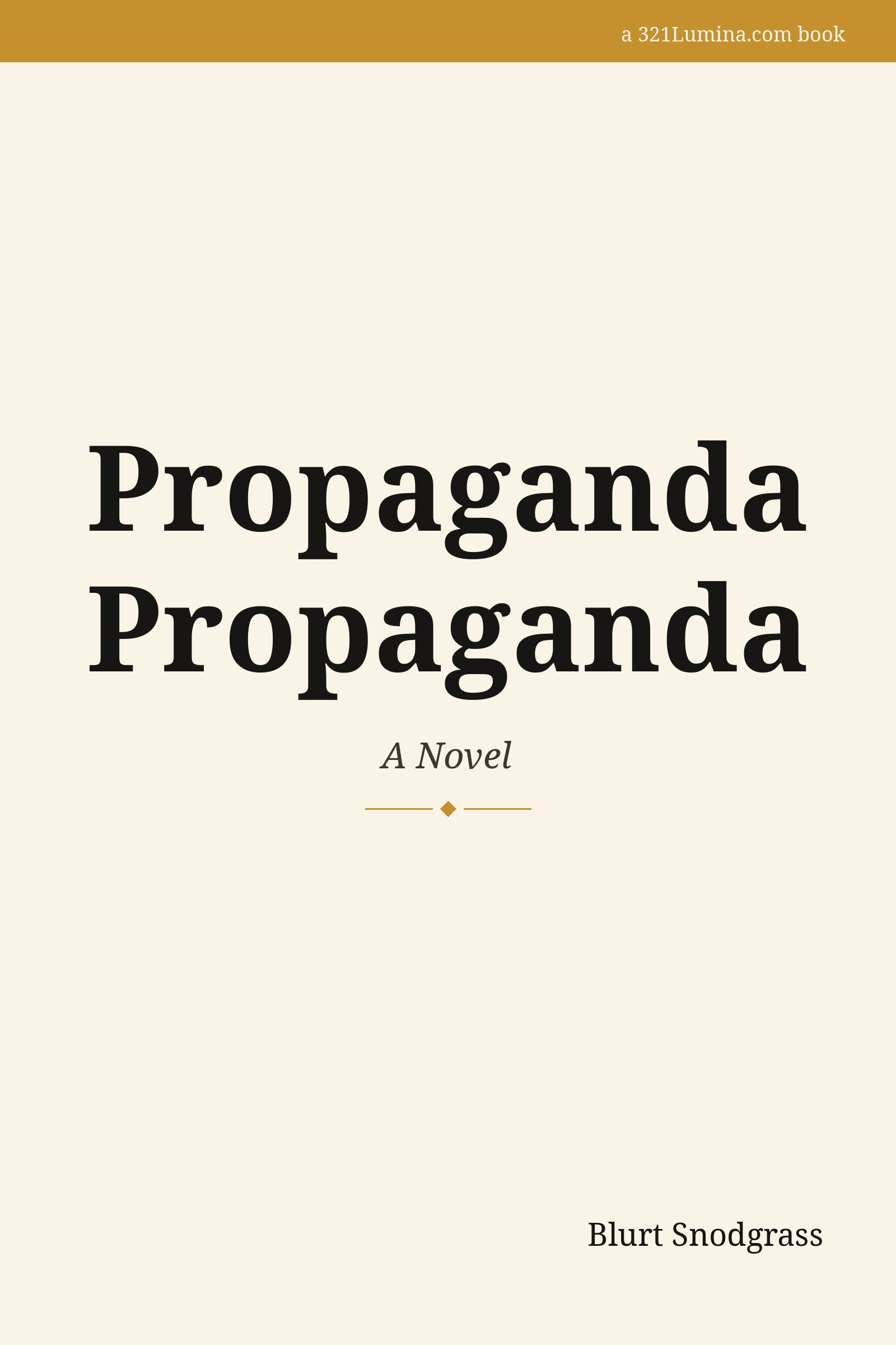 Propaganda Propaganda cover
