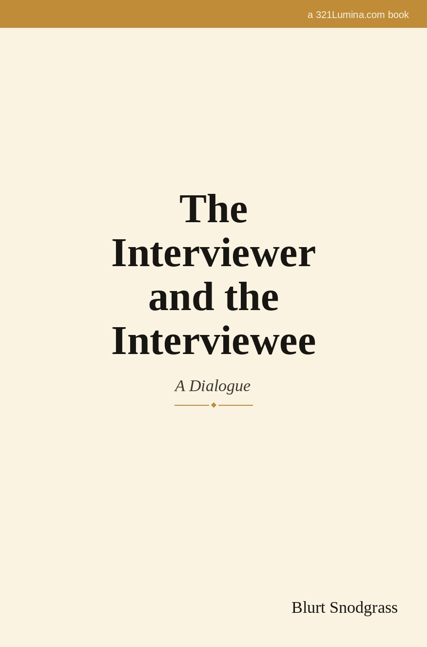 The Interviewer and the Interviewee cover